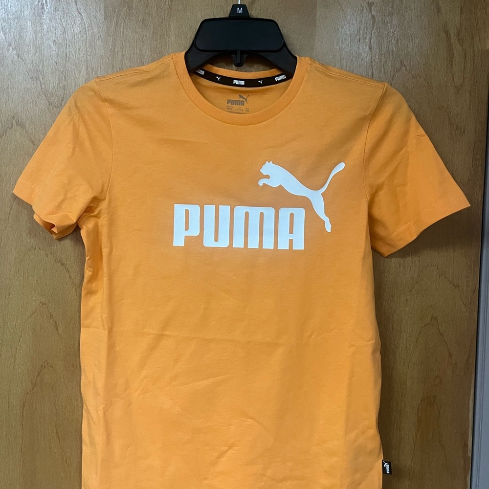 PUMA boys Bright Orange Tee